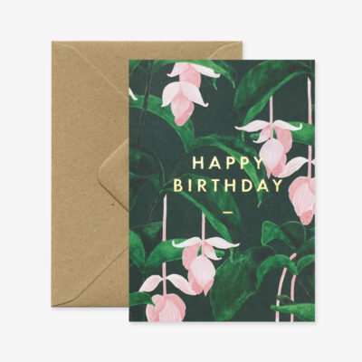 Glückwunschkarte „Happy Birthday Medinilla“