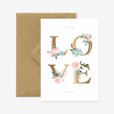 Grußkarte „Love Letters“