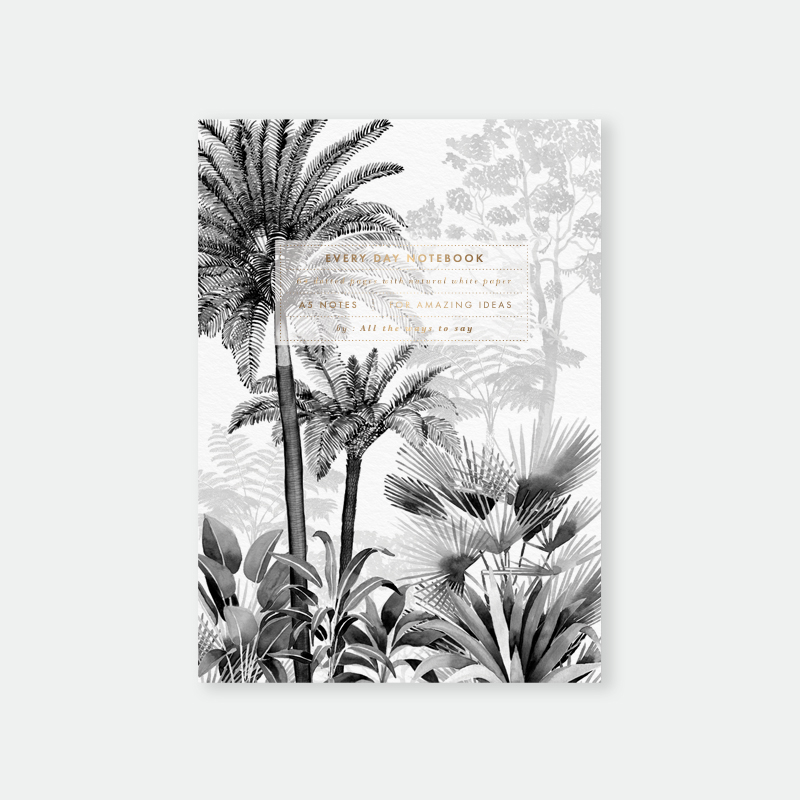 Notizbuch A5 „Palmen“