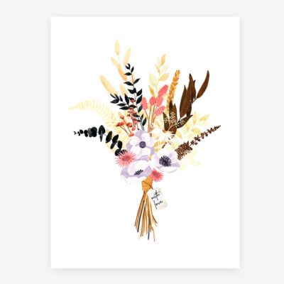 Poster „Boho-Blumenstrauß“